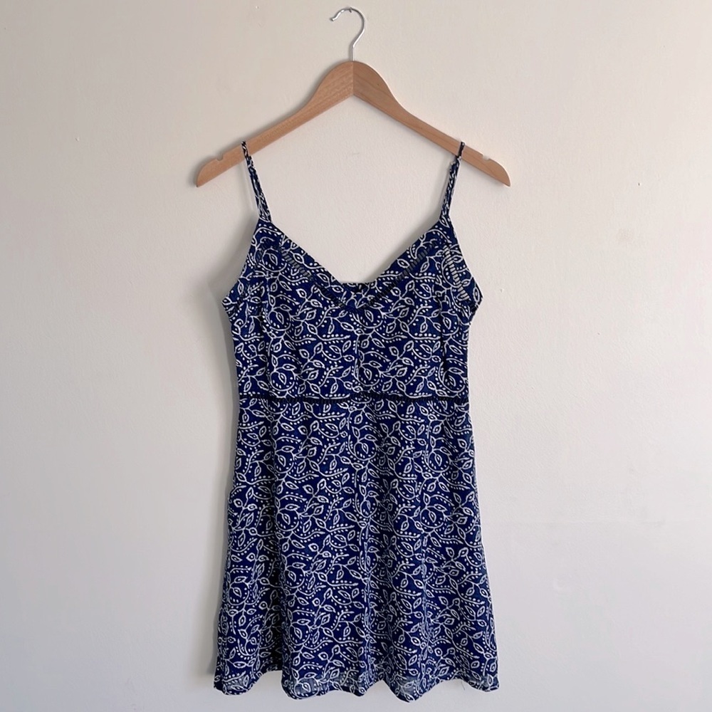 Francesca’s Miami Floral Tank V-Neck Mini Dress